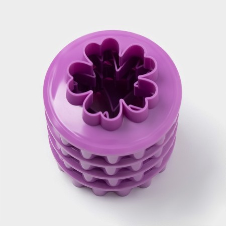 A set of cookies for cookies “Flower”, plastic, 4 pcs, purple-2