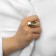 Ring Metal "Trend" Oval is large, gloss, color gold, size 18