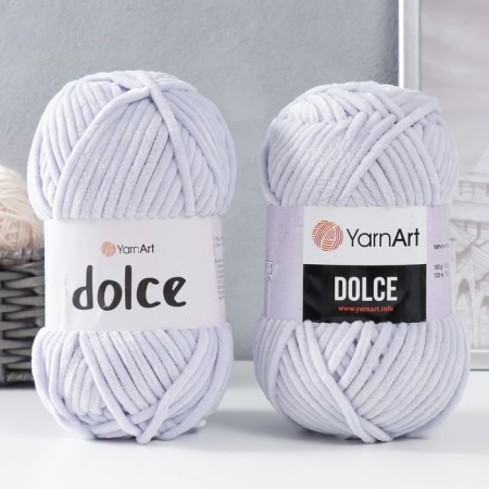 Yarn "Dolce" 100% micropoliester 120m/100g (776 bl. Lilac)