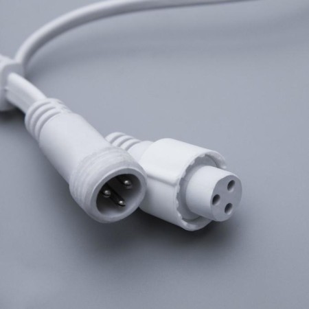 Garland "Curtain" 2 × 1.5 m, IP44, UMS, white thread, 360 SMD-LED, glow warm white, 220 V-5