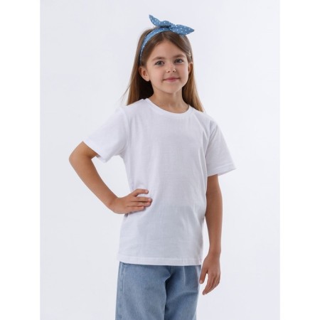 Children's T -shirt, height 164 cm, white color