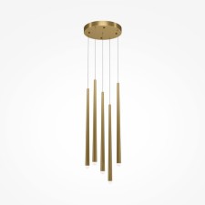 Suspension lamp Maytoni Mod132PL-L30BSK, LED, 31W, 32x32x369.3 cm, 2250lm, brass color