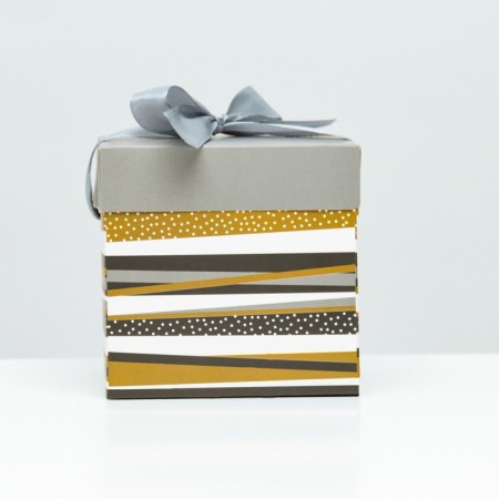 Self -assembly box "line" gray 10x10x10 cm-1