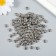 Beads for creativity plastic "Smiley. Flat" silver set 20 grams 0.7x0.4 cm