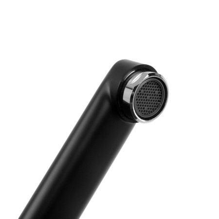 Accoona A71122F bath mixer, single -leaf, long spout, black-8