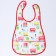 Bibslate with a pocket for a girl, waterproof, on Velcro, Mix color