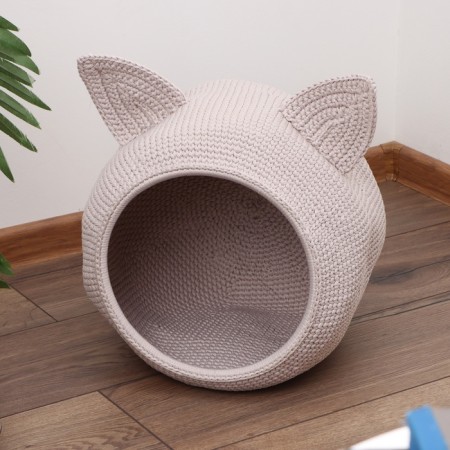 Animal house, D 35 cm, polyester fiber, beige