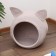 Animal house, D 35 cm, polyester fiber, beige