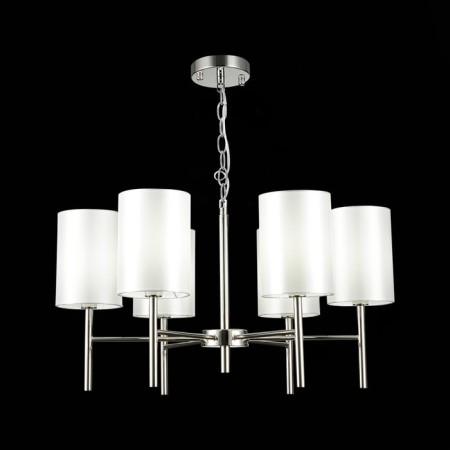 Suspended EVOLUCE lamp. Sle107303-06. Noia. 6x40 W, E14, 66x66x34 cm, Nickel color-1