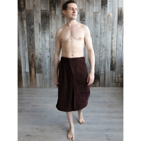 Kilt male, size 65x130 cm, color chocolate