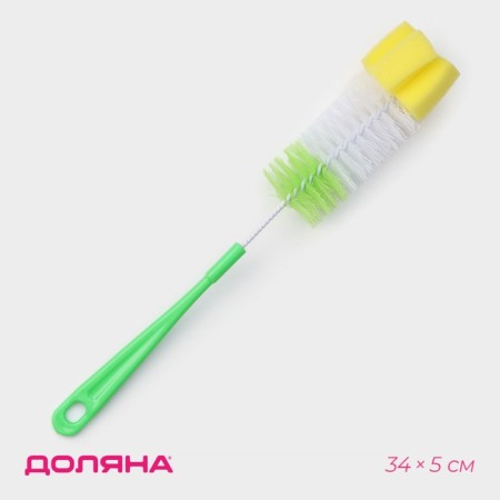 Broke for dishes with a lobby sponge, 5 × 34 cm, color mix