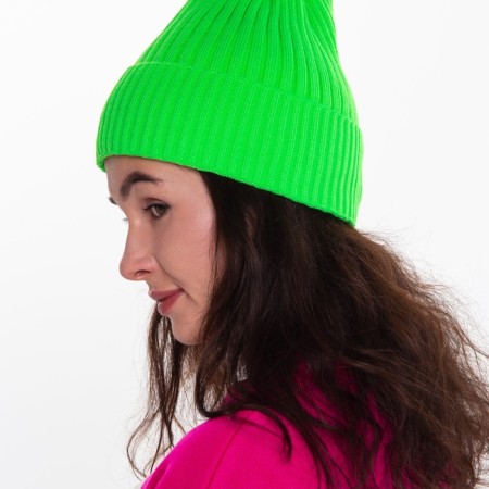 Female Winter hat, green color, size 52-56-3