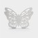 Salphetens Dolyana "Butterfly", 13.5 × 4 × 9 cm, white color