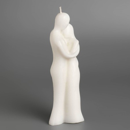Figure candle "Love couple", 15x5 cm, white-6