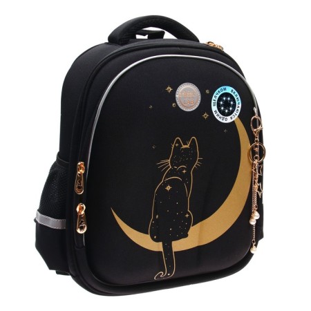 Grizzly frame backpack, 36 x 28 x 20 cm, LED backlight with a key fob, black-1