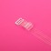 Straps silicone, fittings metal, 4 stripes, 1.5 cm, 37 cm, pair, color transparent