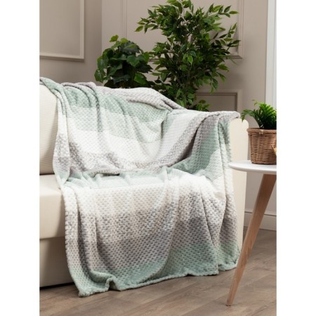 Texrepublic blanket, size 150x200 cm, green color-3