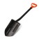 Automobile shovel, acute, l = 83 cm, metal stalk, with a pen, Greengo
