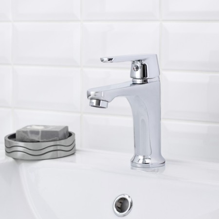Sink mixer "RMS" SL123-001F, single-leaf, cartridge 35 mm, zinc, chrome-1