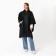 Rawland adult poncho "Personality", on buttons, oversize, black color