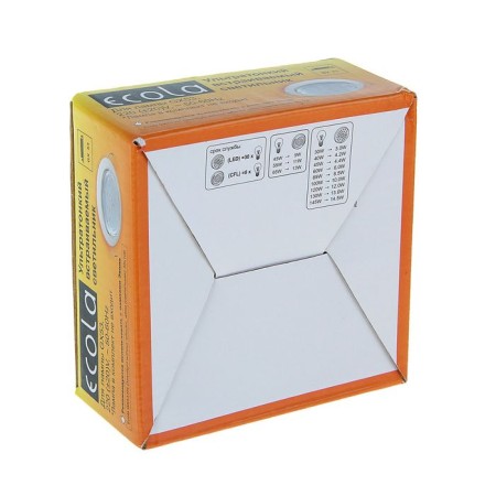 Building lamp Ecola, GX53, H4, 38x106 mm, without a reflector, white-3