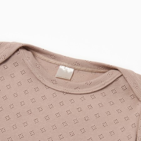 Body with a long sleeve, beige color, height 74-1