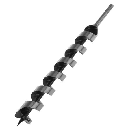 Drill on a wooden tundra, hexagonal shank, 38 x 460 mm