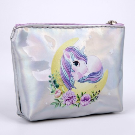 Kid purse "Unicorn on the Moon", 11x8.5x2 cm-2