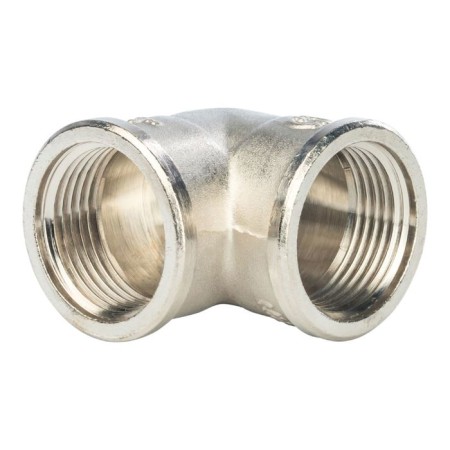 STOUT SFT-0014-000001, 1 ", internal/internal thread, nickelled brass
