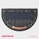 Rug -shaped reel shade of Welcome, semicircular, 50 × 80 cm, color mix