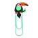 The bookmark is large 11 cm "Pelican", mix