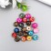 Beads for creativity plastic "Marble. Assorted" d = 1.2 cm set 20 g