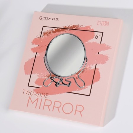 Desktop mirror - suspended “circle”, bilateral, with an increase, D mirror surface 14 cm, color mix-5