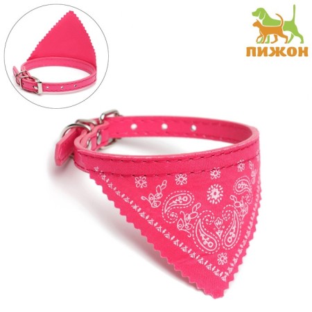 Collar with a scarf 32 x 1 cm, Osh 22-28, pink