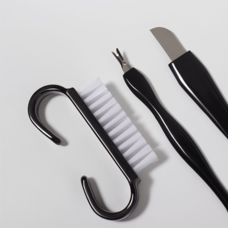 Set for pedicure, 9 items, in a package, black color-4