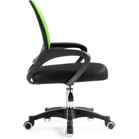Computer chair Turin plastic/fabric, black/green mesh 60x55x82 cm-3