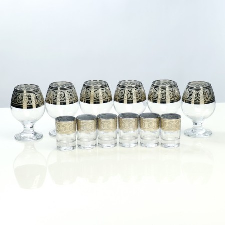 Mini-bar 12 objects of cognac, Florence, dark 350/50 ml-2