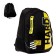 School backpack 42 x 30 x 20 cm, ergonomic back, Hatber Sreet, Hard Bro, Black/Yellow NRK_78119