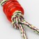 Cable toy "Knot with rings", up to 90 g, mix of flowers