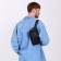 Lightning waist bag, 3 outer pockets, black color