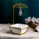 Pot on a stand with lighting, 22x10x10cm 3/lr41