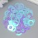 Sequins "Circle in the ring" Direct-blue set 30 g d = 2 cm