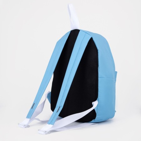 School backpack from lightning textiles, 1 pocket, textura, blue color-1