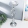 Summary metal per 1 candle "plexus" silver 54x15x15 cm