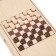 Backgammon "pattern" wooden board 40 x 40 cm, with a field for playing checkers