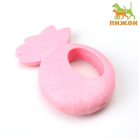 Dog toy "Pineapple", TPE, 10 cm, pink