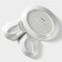 Porcelain dish for feeding Magistro "Eared Zay" with two saucers, 27 × 22.5 cm, white color