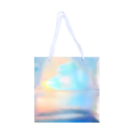 A packet for a cake with a square bottom, holographic, 30 x 30 x 30 cm-3