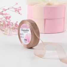 Kapron tape, 20 mm, 20 ± 1 m, beige color No. 160