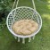 Villy swing pillow, diameter 60 cm, beige color